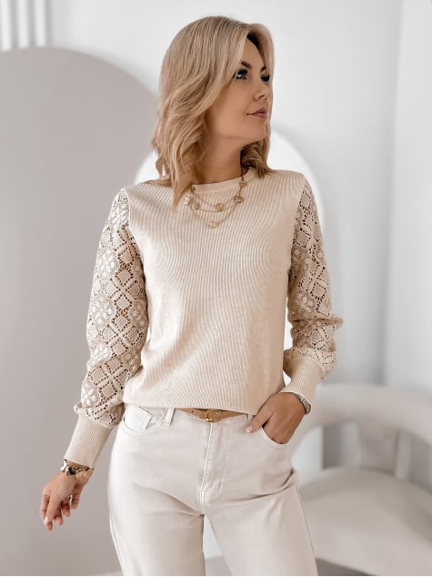 SWETER MARACOT BEŻOWY