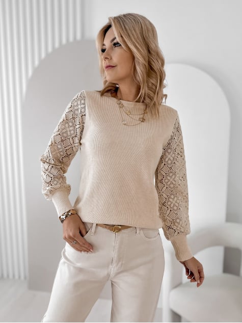 SWETER MARACOT BEŻOWY