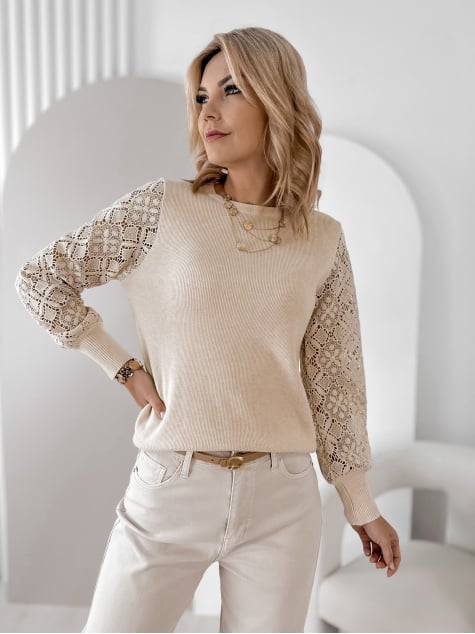 SWETER MARACOT BEŻOWY