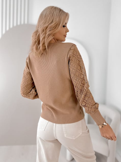 SWETER MARACOT KARMELOWY