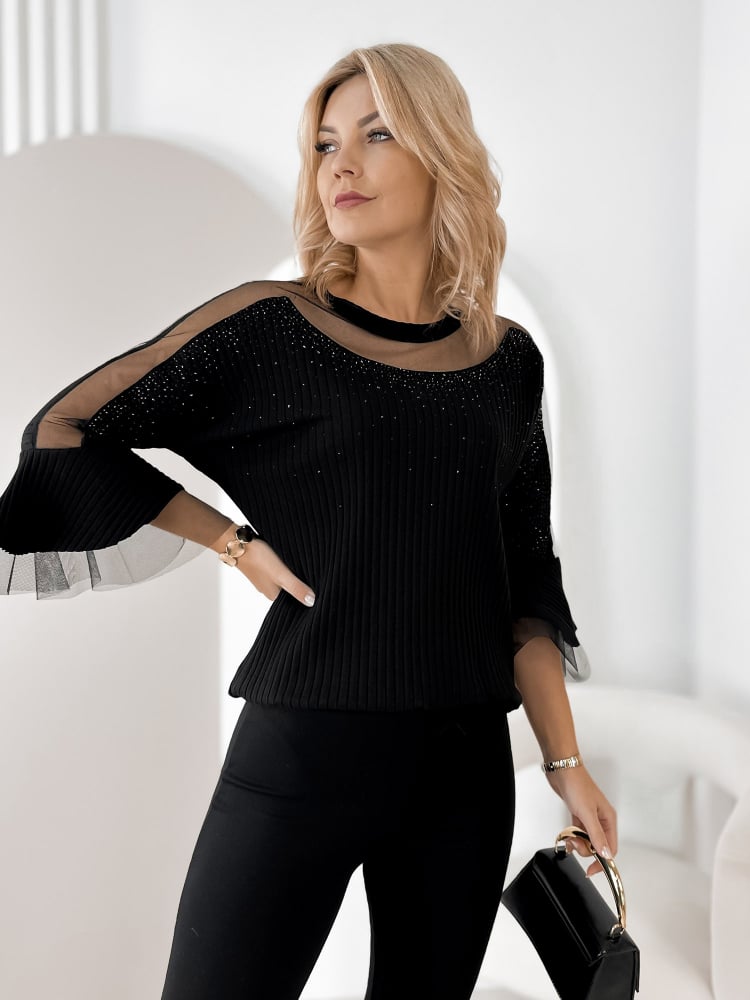BLUZKA ROTERIE CZARNA