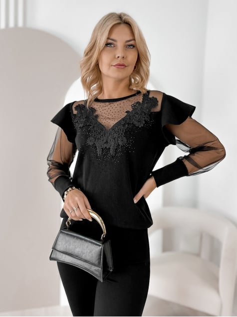 BLUZKA MALONE CZARNA