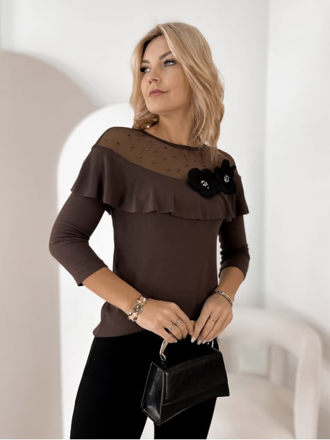 BLUZKA NORWOOD BRĄZOWA
