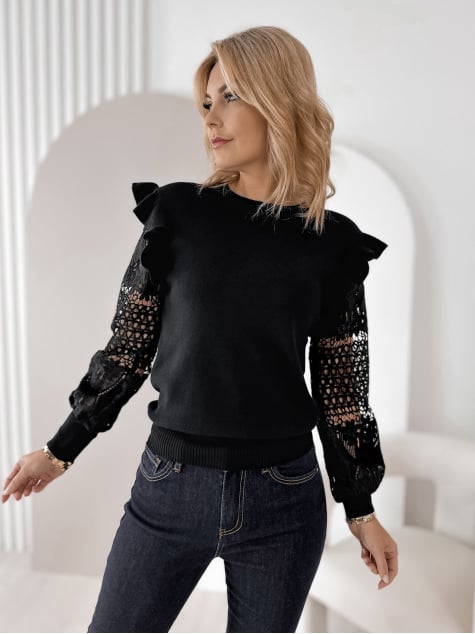 SWETER BIRLEY CZARNY