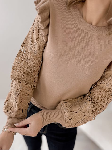 SWETER BIRLEY KARMELOWY