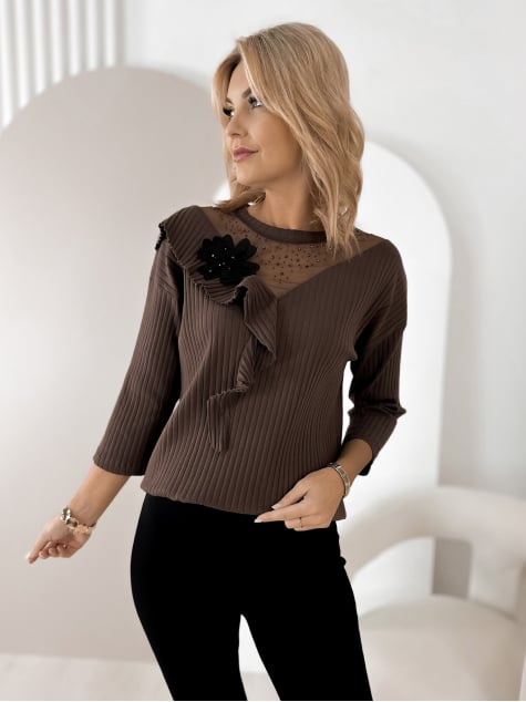 BLUZKA ROXTON BRĄZOWA