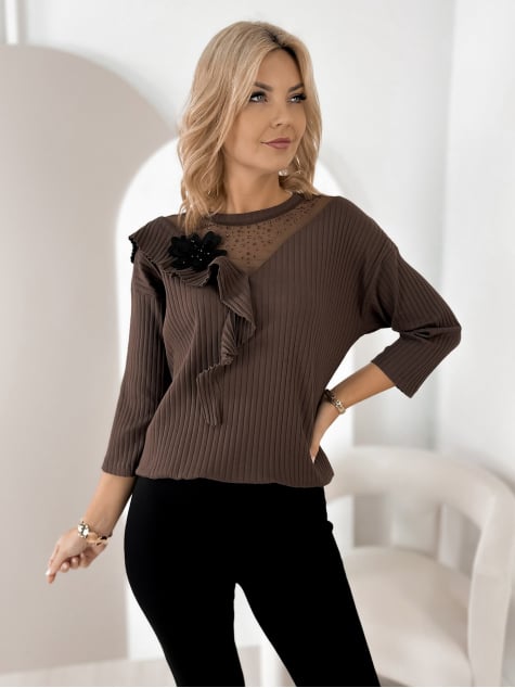 BLUZKA ROXTON BRĄZOWA