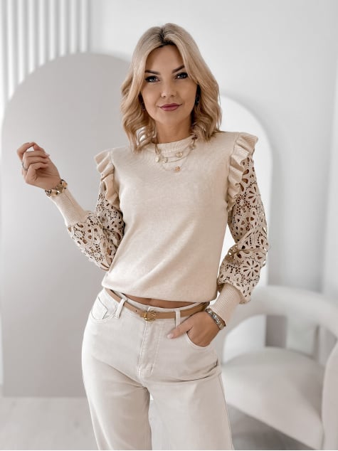 SWETER GERARD BEŻOWY