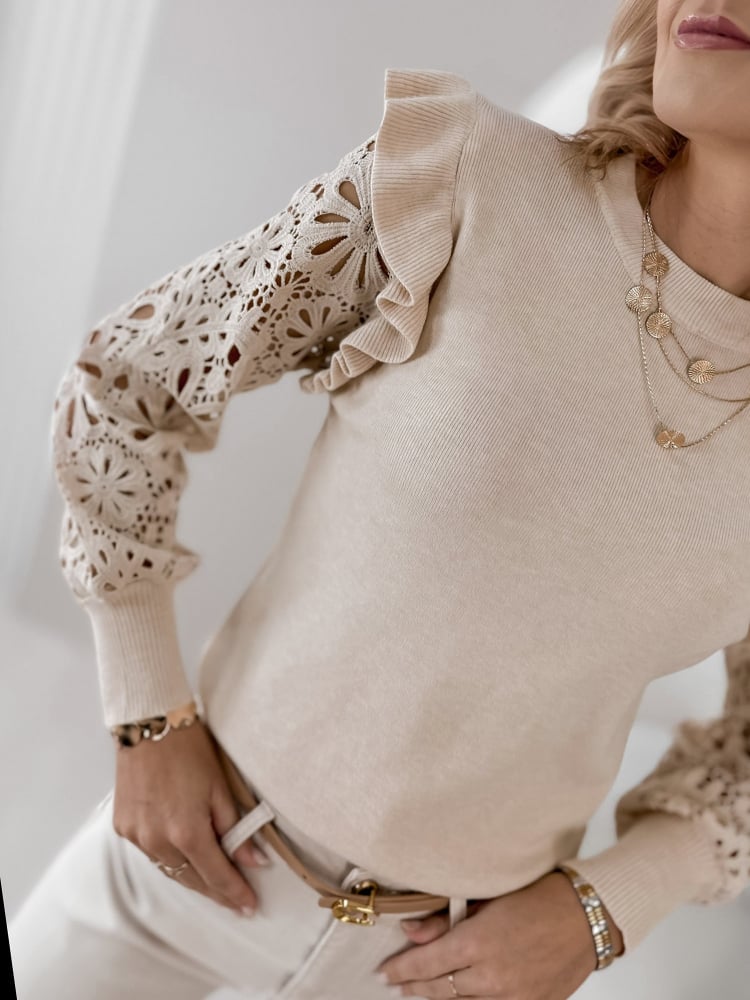 SWETER GERARD BEŻOWY