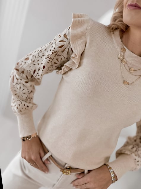 SWETER GERARD BEŻOWY