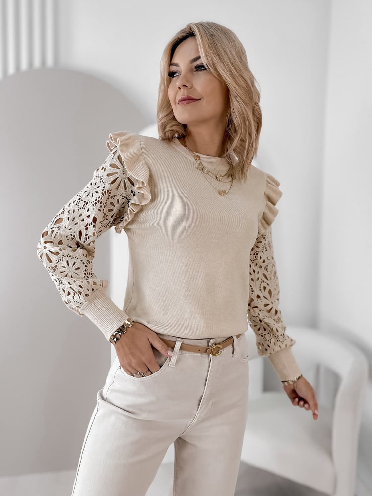 SWETER GERARD BEŻOWY