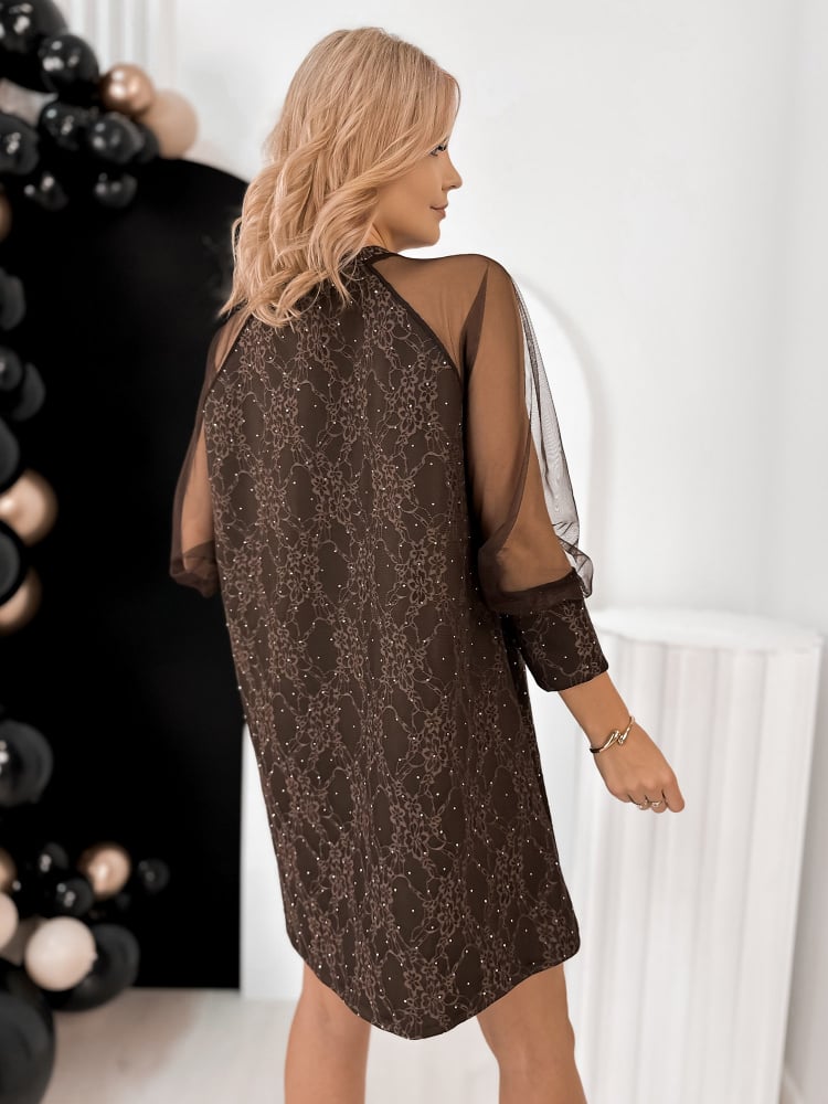 SUKIENKA BRUNE BRĄZOWA