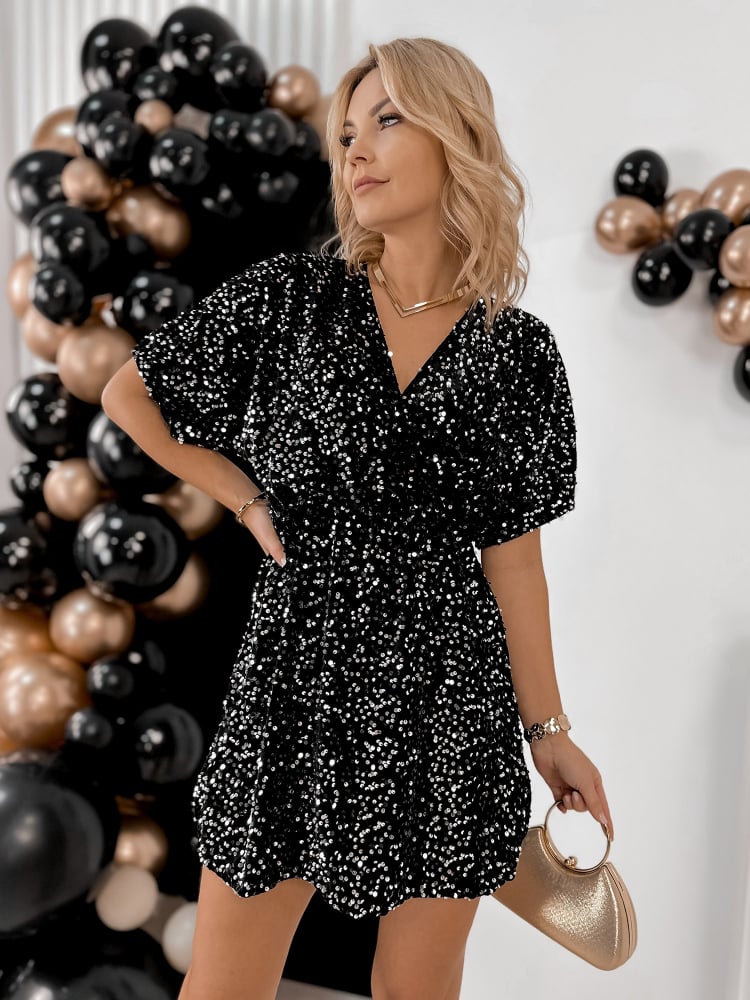 SUKIENKA MONTRES SREBRNO-CZARNA