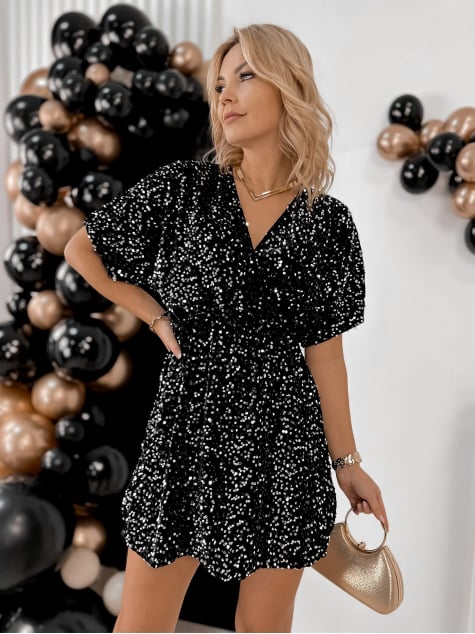 SUKIENKA MONTRES SREBRNO-CZARNA