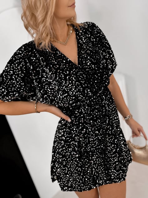 SUKIENKA MONTRES SREBRNO-CZARNA