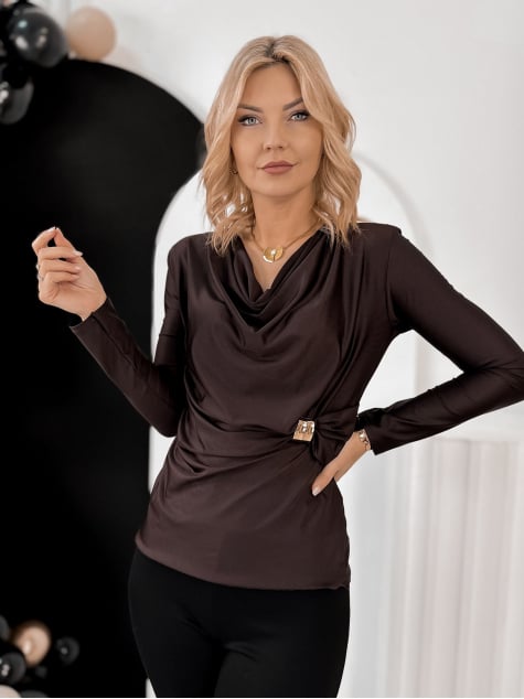 BLUZKA ALBANE BRĄZOWA