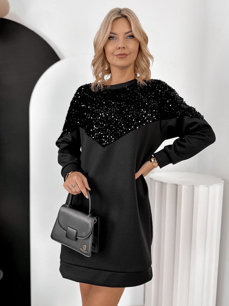 SUKIENKA PERRONE CZARNA