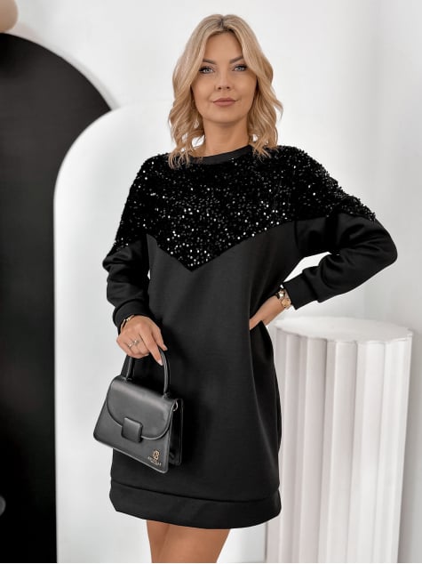 SUKIENKA PERRONE CZARNA