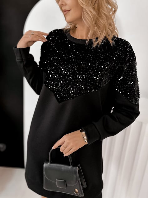 SUKIENKA PERRONE CZARNA