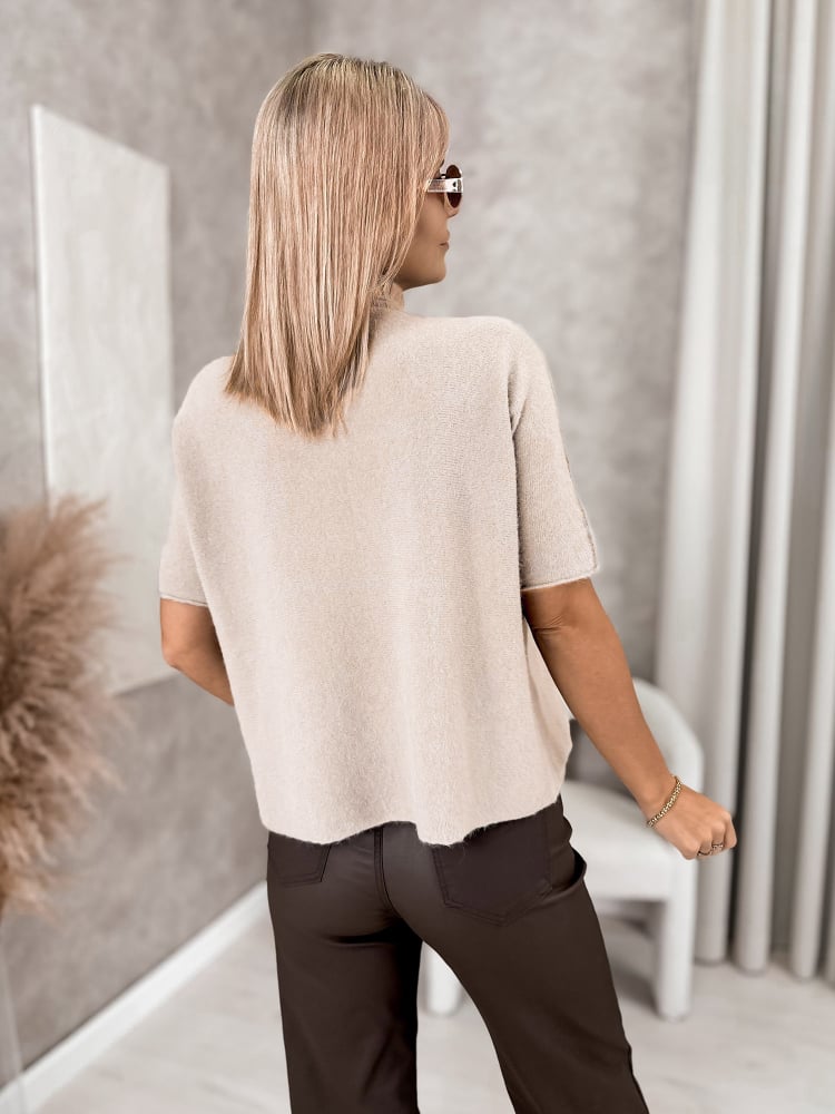 SWETER ASLAN BEŻOWY