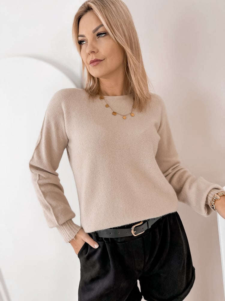 SWETER VALMONT BEŻOWY