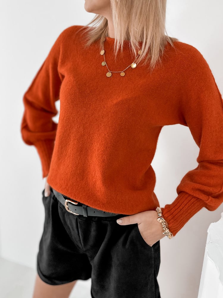 SWETER VALMONT POMARAŃCZOWY