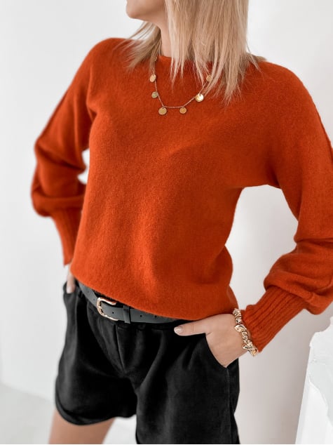 SWETER VALMONT POMARAŃCZOWY