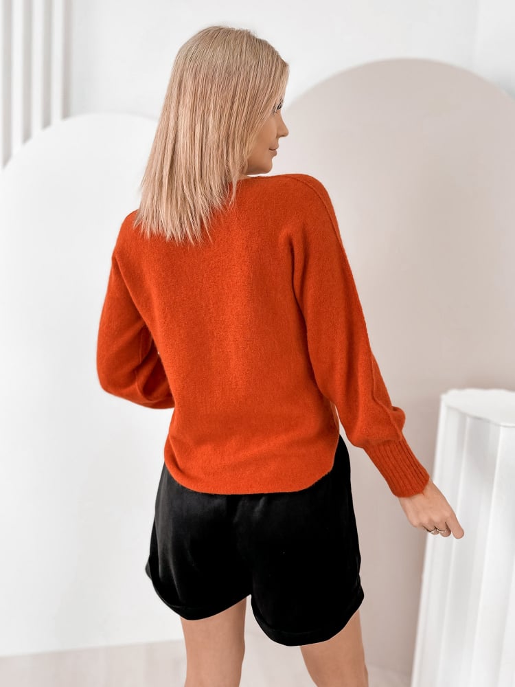 SWETER VALMONT POMARAŃCZOWY