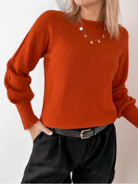 SWETER VALMONT POMARAŃCZOWY