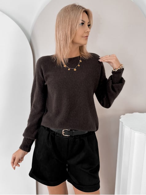 SWETER VALMONT BRĄZOWY