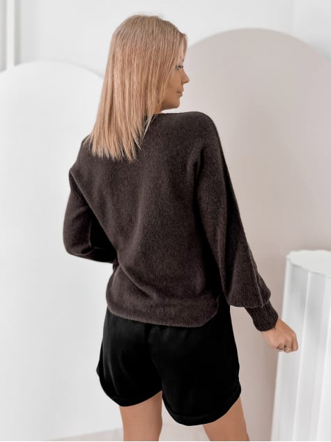 SWETER VALMONT BRĄZOWY