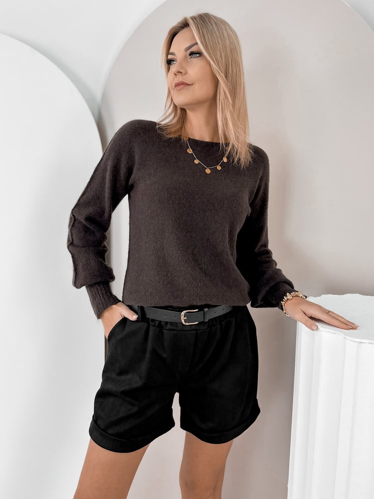 SWETER VALMONT BRĄZOWY