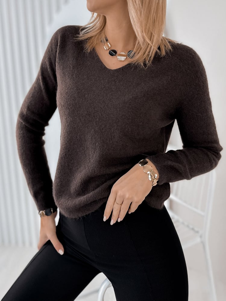 SWETER MONTCLAIR BRĄZOWY