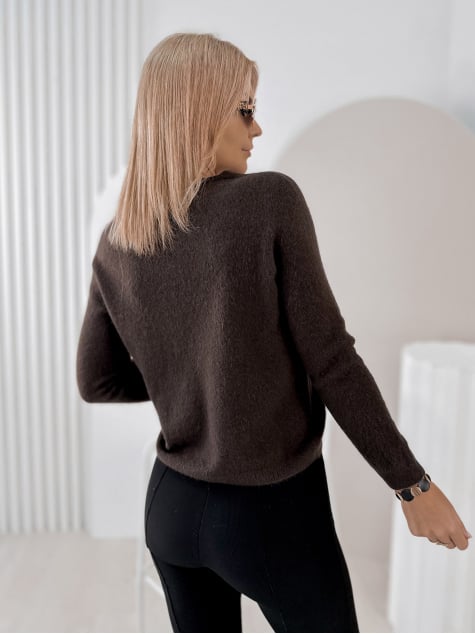 SWETER MONTCLAIR BRĄZOWY