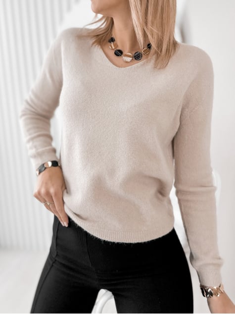 SWETER MONTCLAIR BEŻOWY