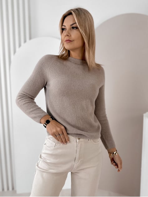 SWETER HARTFIELD CIEMNOBEŻOWY