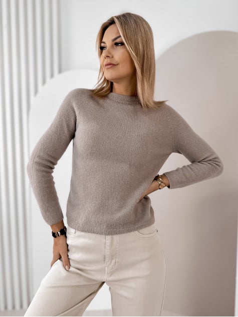 SWETER HARTFIELD CIEMNOBEŻOWY