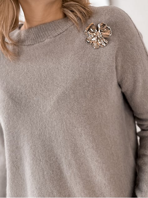 SWETER MONTROSE CIEMNOBEŻOWY