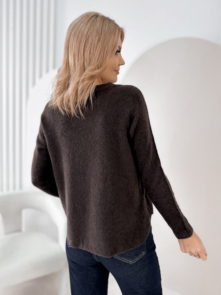 SWETER MONTROSE BRĄZOWY