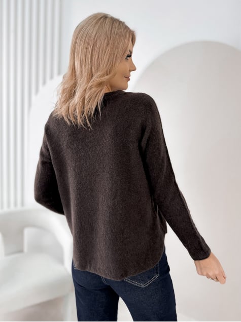 SWETER MONTROSE BRĄZOWY