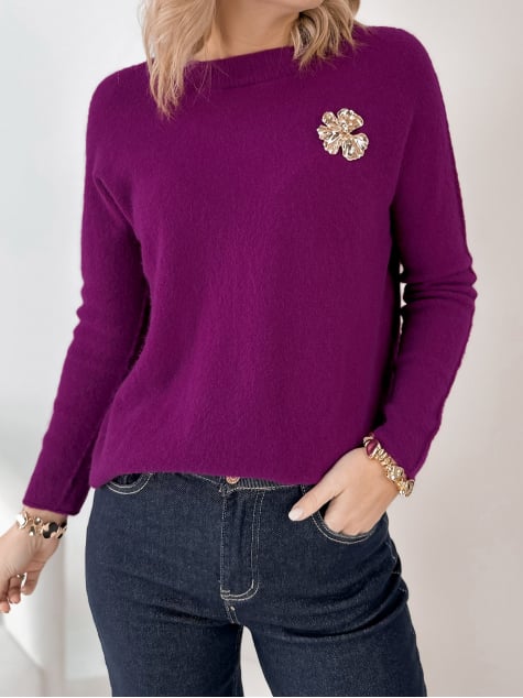 SWETER MONTROSE FUKSJA