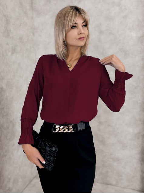 BLUZKA THELIA BORDOWA