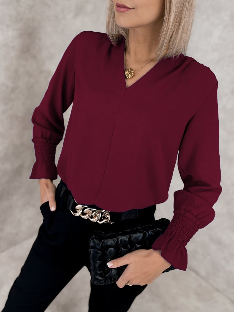 BLUZKA THELIA BORDOWA