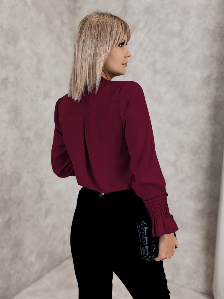 BLUZKA THELIA BORDOWA