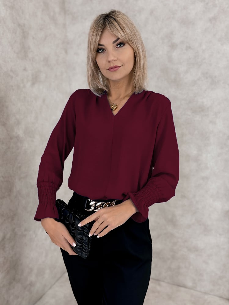 BLUZKA THELIA BORDOWA