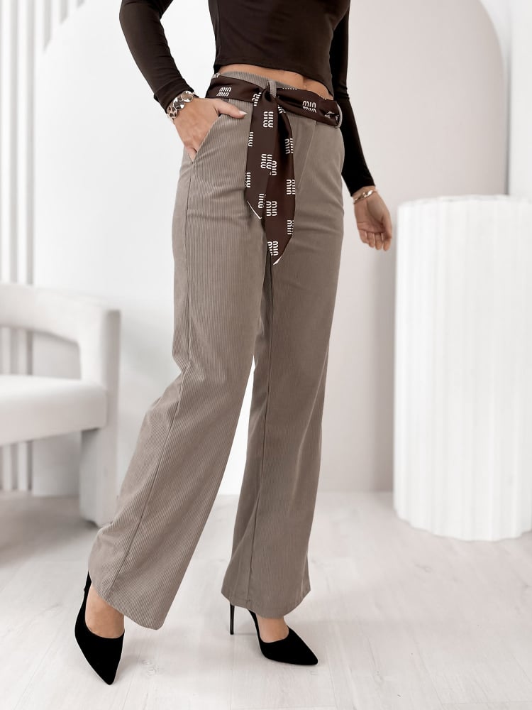 SPODNIE ENCINAR CIEMNOBEŻOWE