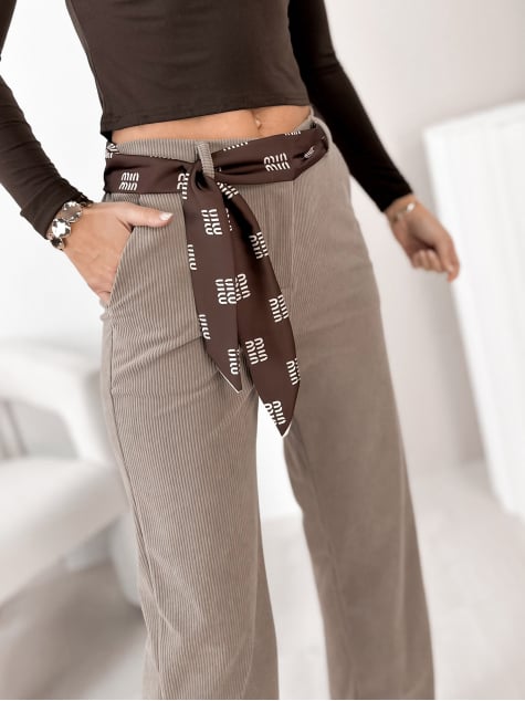 SPODNIE ENCINAR CIEMNOBEŻOWE