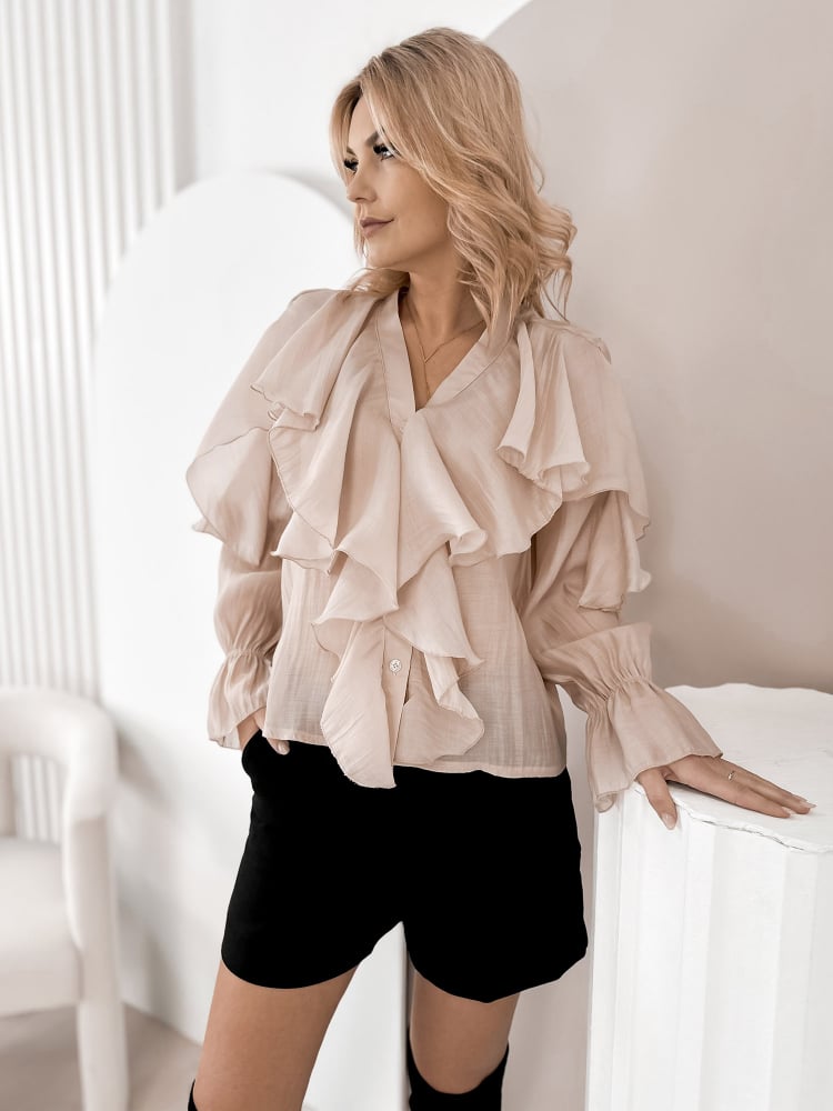 KOSZULA CELLONI BEŻOWA