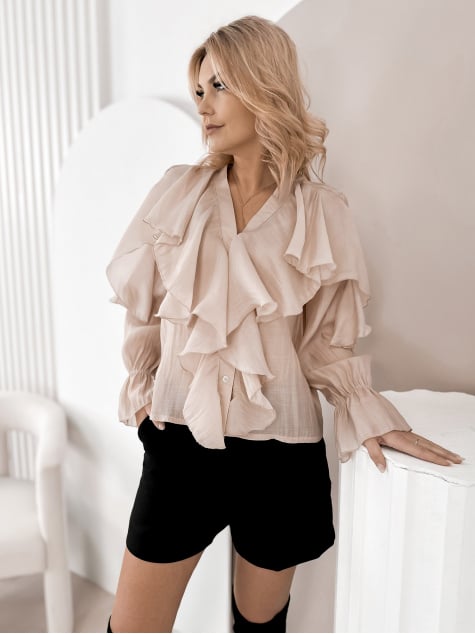 KOSZULA CELLONI BEŻOWA