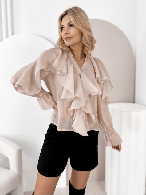 KOSZULA CELLONI BEŻOWA